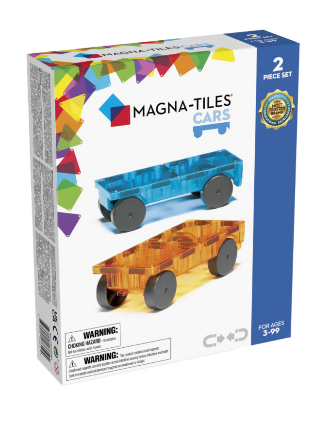 Cars – Blue & Orange 2-Piece Set MAGNA-TILES®