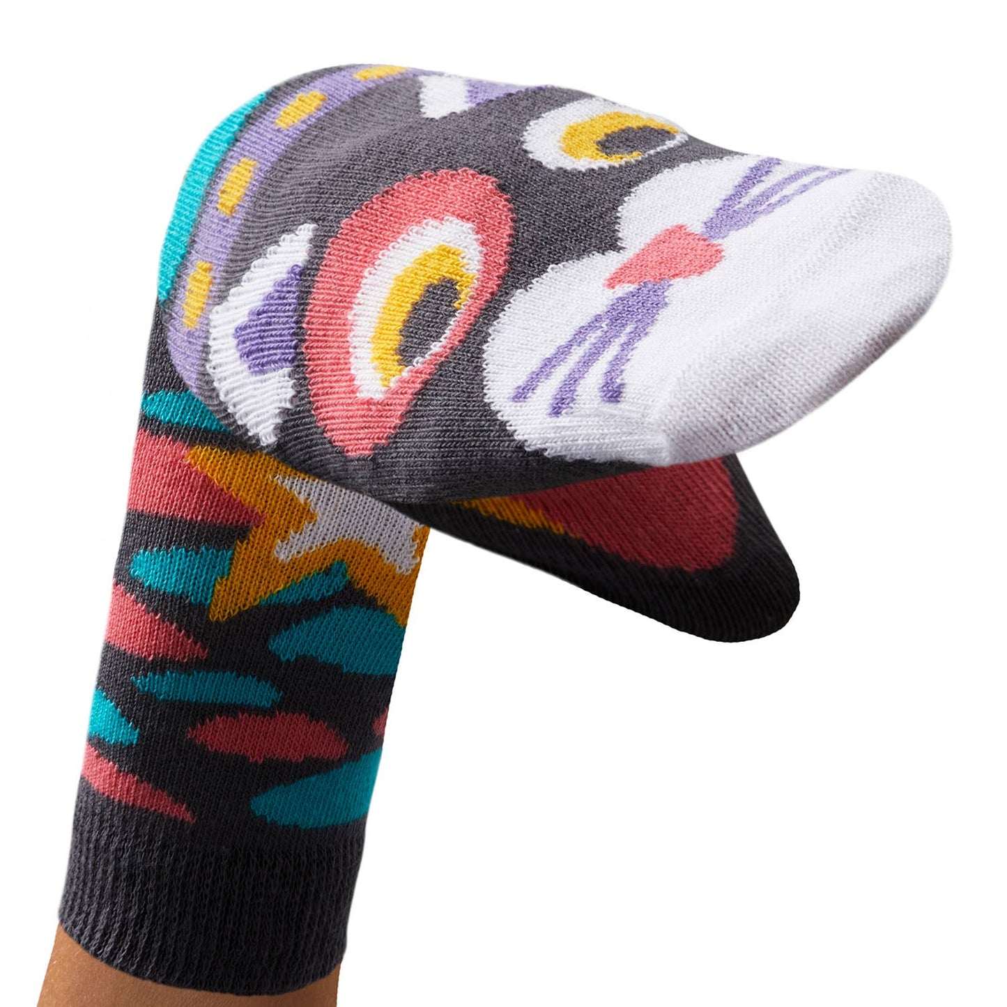 Walkytalkies - Black Cat Sock Puppet (Size: 2-3 years)