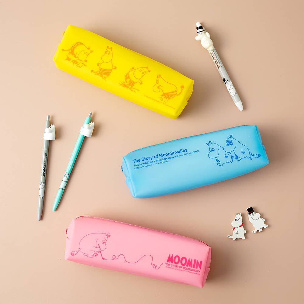 Moomin Silicon Pencil Case Pouch: Blue