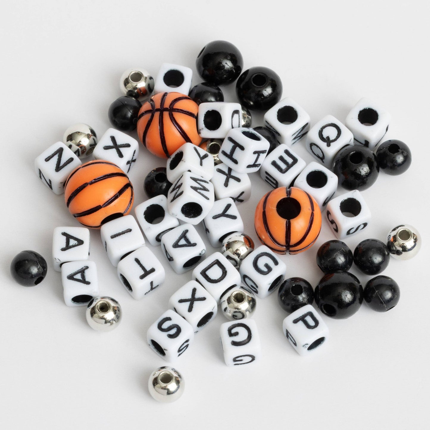 Jump DIY Block Letter and Basketball Bead Jar with High Top Sneaker Charm