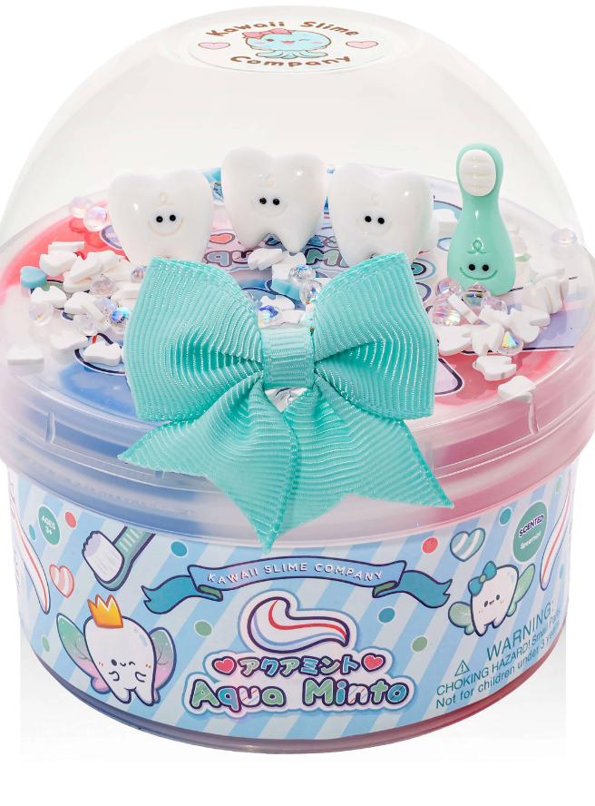 Aqua Minto Glossy Clear Signature Dome™ Slime