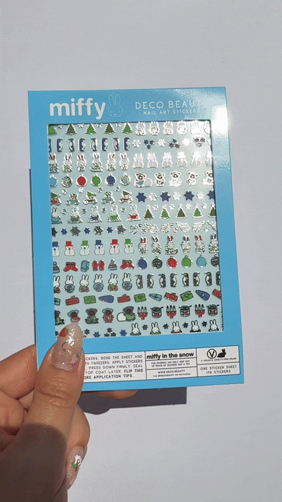 MIFFY IN THE SNOW Nail Stickers