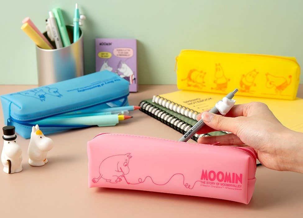 Moomin Silicon Pencil Case Pouch: Blue