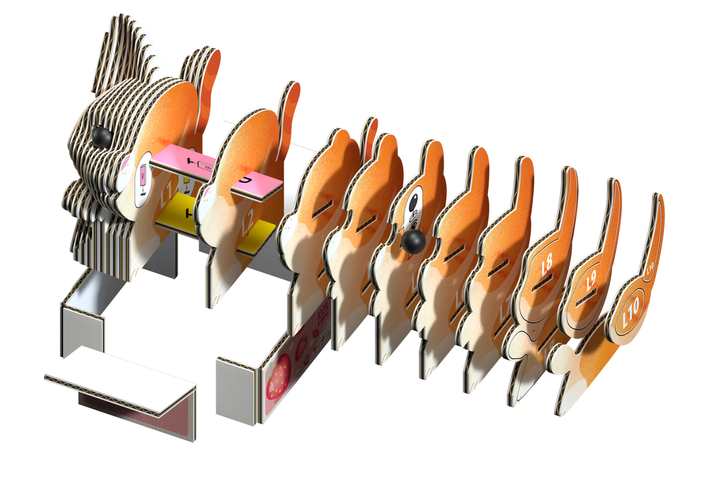 EUGY Cat - Pumpkin 3D Puzzle