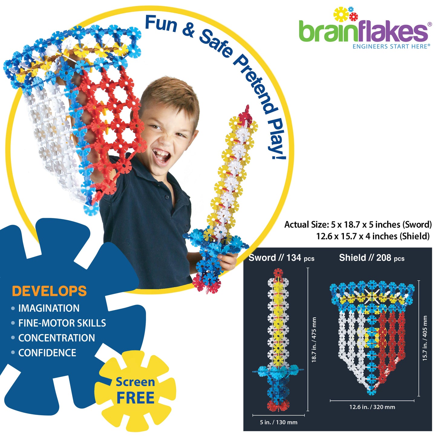 Sword & Shield Building Set with Detailed Step by Step Instr