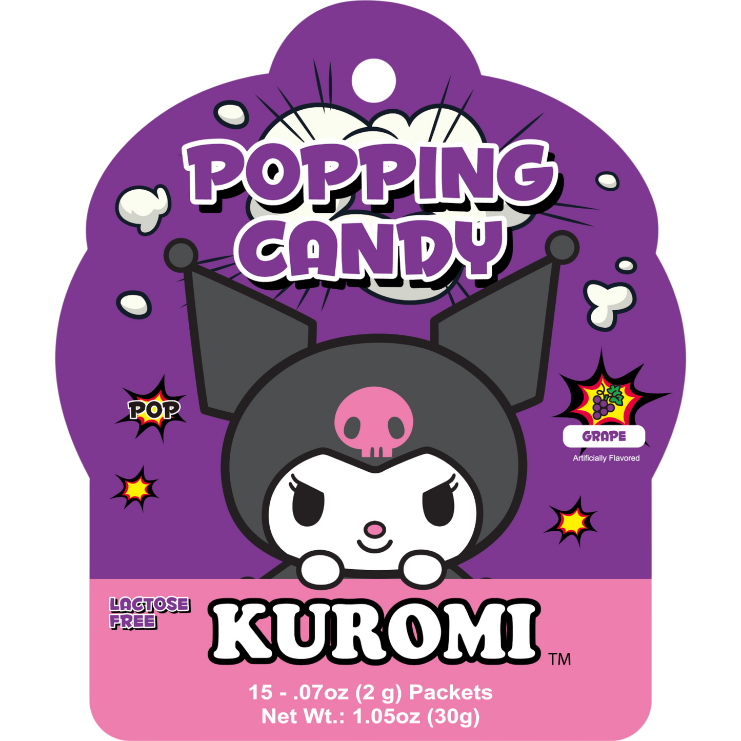 Sanrio Kuromi Grape Popping Candy