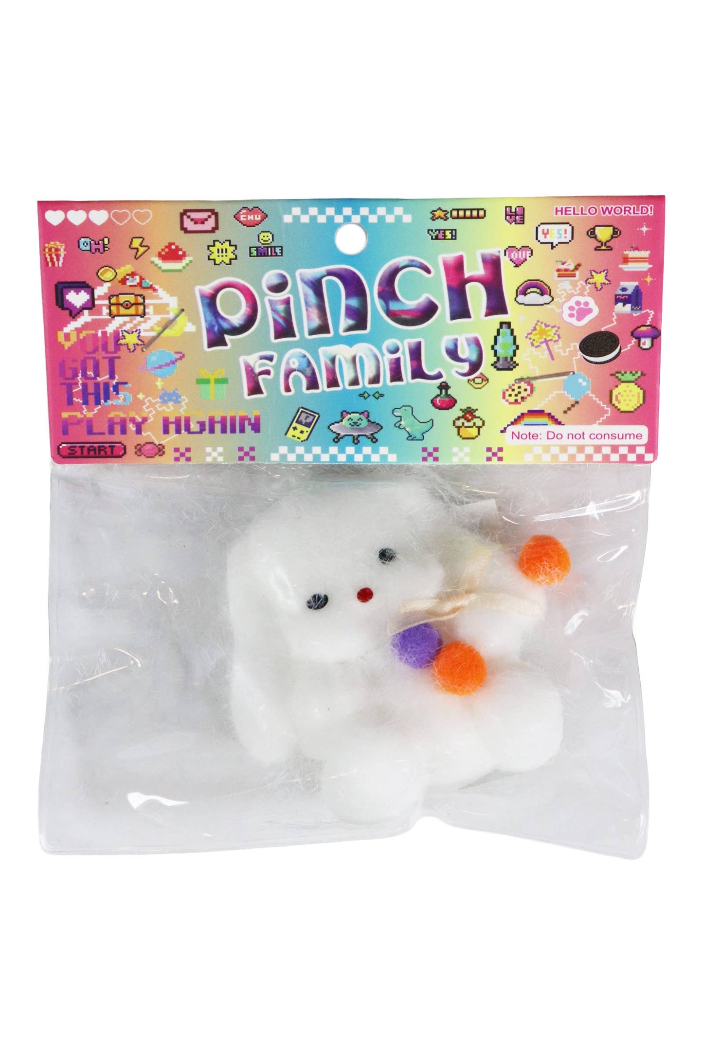 Taba Fuzzy Maltese Dog Mochi Squishy Bag