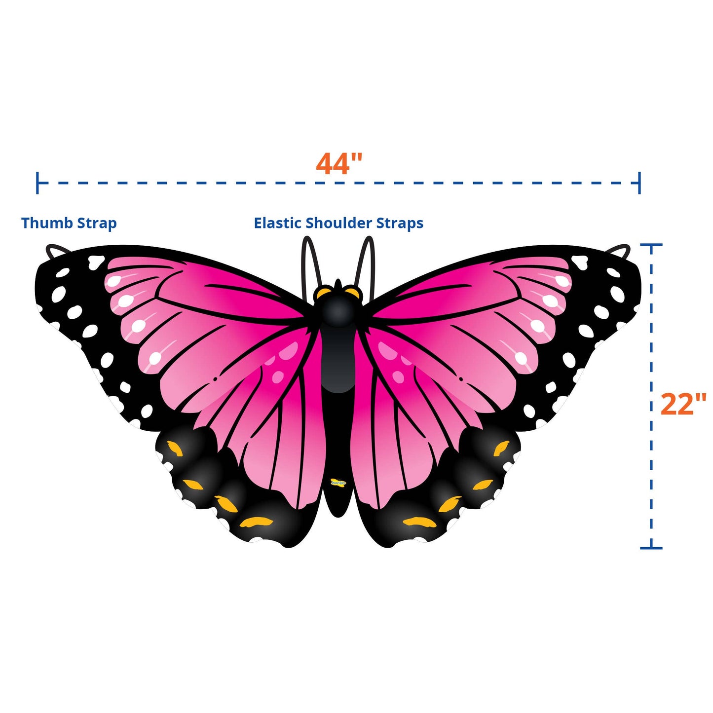 DRESS-UP BUTTERFLY WINGS- PINK MORPHO