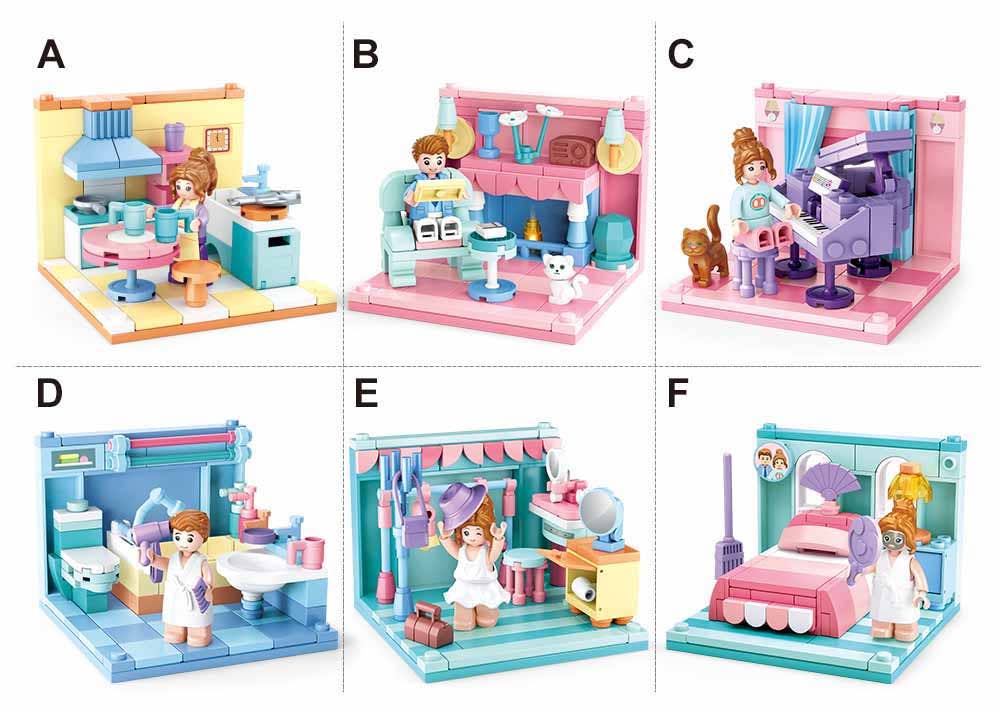 Mini-Handicraft Home Building Brick Kit