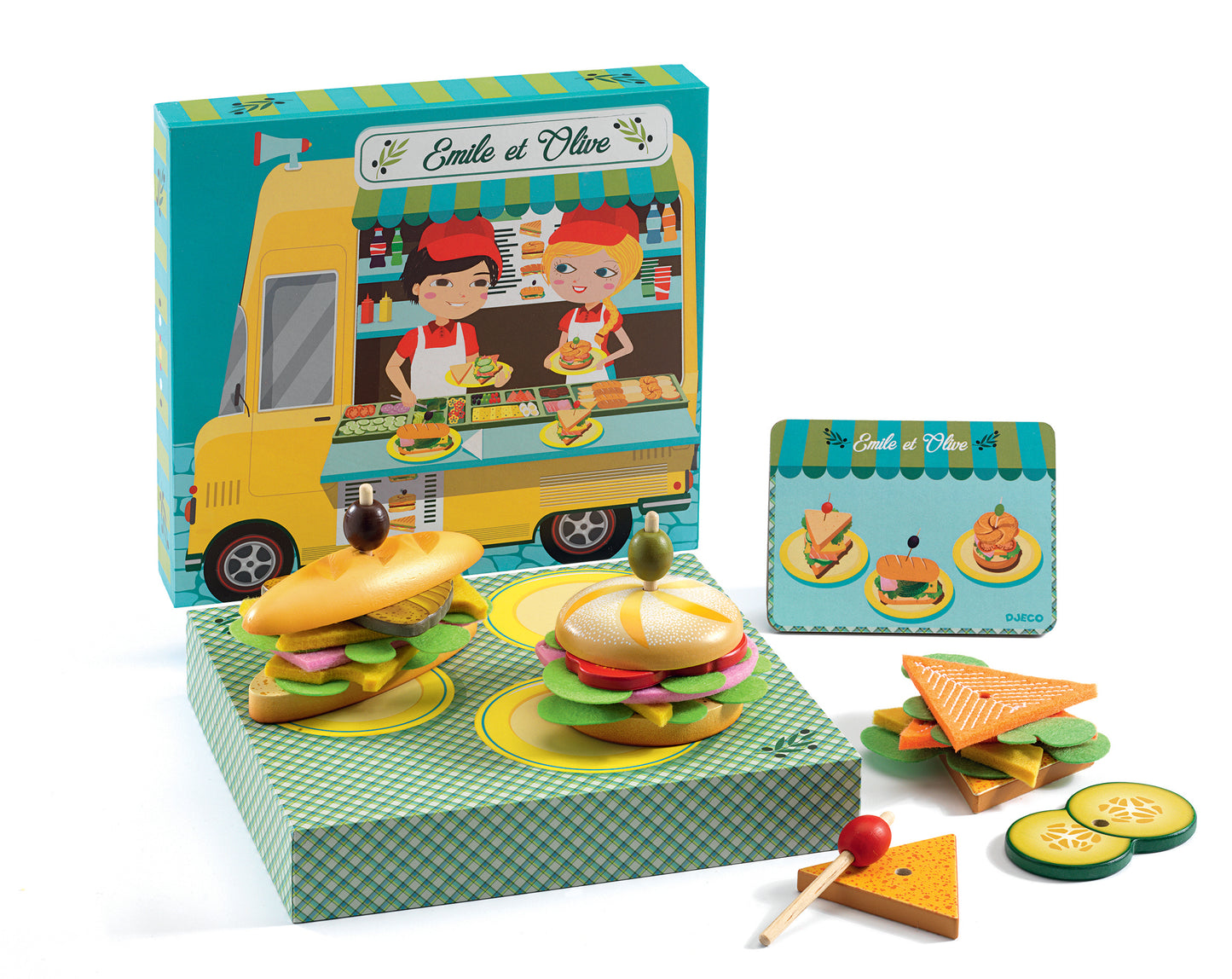 Emile & Olive Food Truck Sandwich Box Play Set