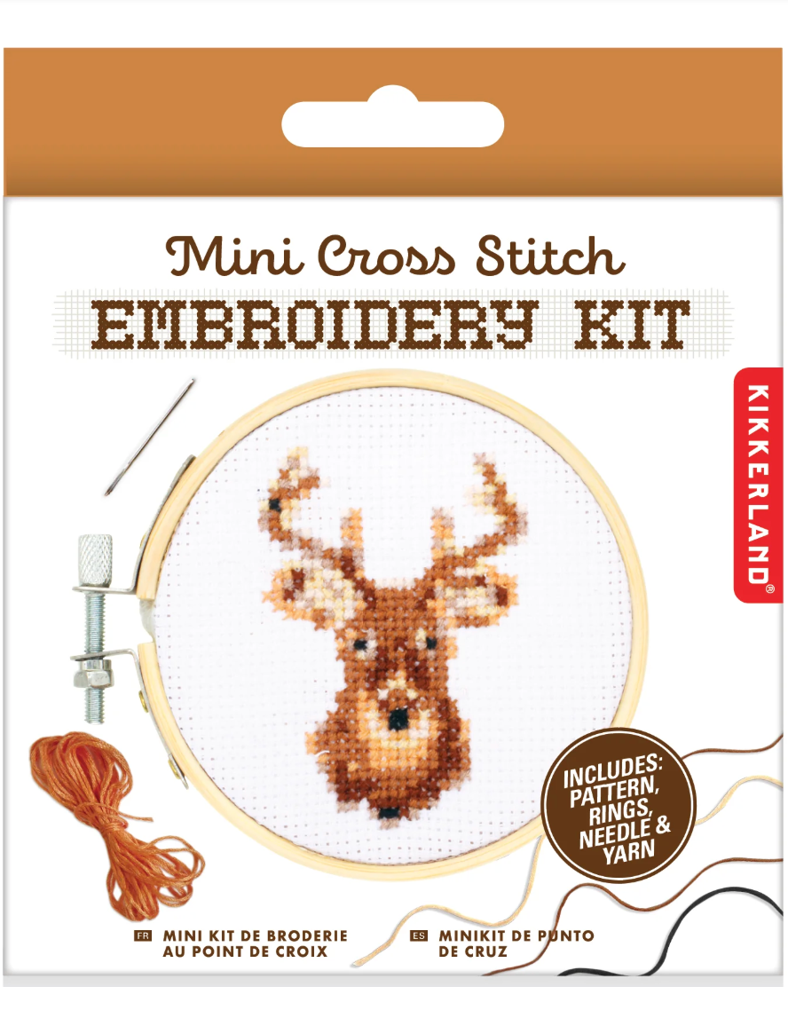 Deer embroidery kit