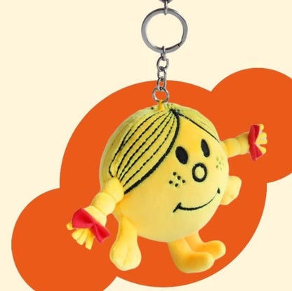Mr. Men Little Miss Plush Keychain-10cm