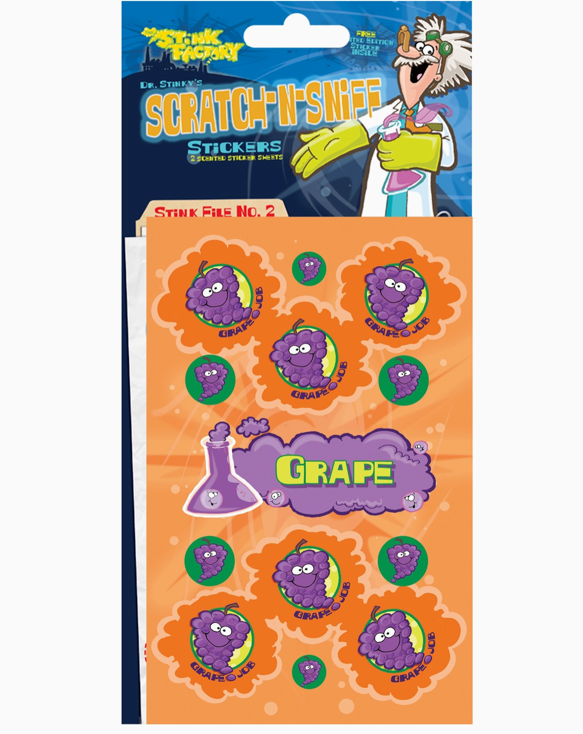 Grape Scratch-N Sniff Sticker Sheets