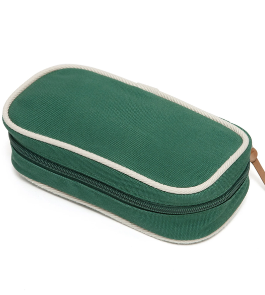 Recycled Cotton Pencil Case - Green