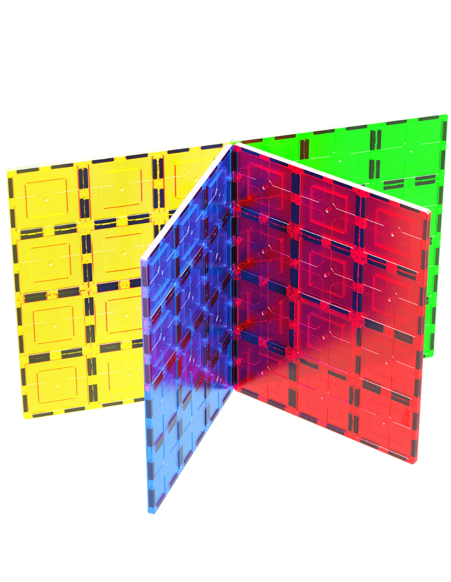 PicassoTiles Big Magnetic Tiles: 4 Pc. Base Stabilizers