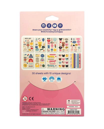 Stickiville x Suzy Ultman: A Whole Lotta Stickers! Sticker Book - Dress Up Cats