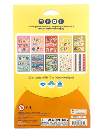 Stickiville x Suzy Ultman: A Whole Lotta Stickers! Sticker Book - Alpha-Fun