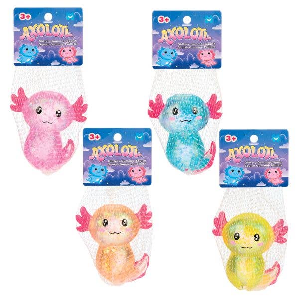 Axolotl Glitter Gummee Squish