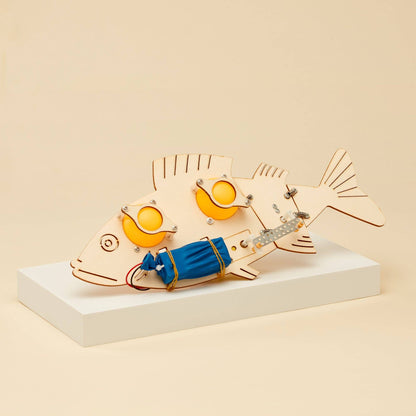 Fish Robot DIY Kit, Educational STEM Toy for Kids, Craft Kit