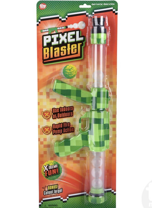 19" Green Pixel Moon Blaster