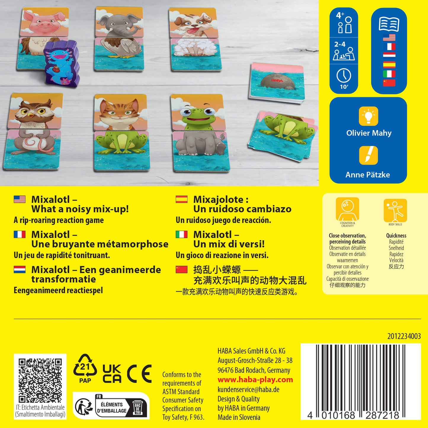 Mixalotl Animal Game