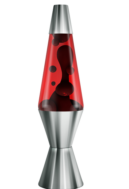 14.5" Lava Lamp Chrome and Crimson