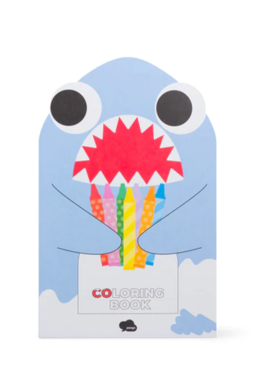 Shark Coloring Book with Stickers