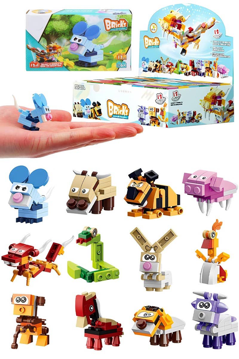 Animal Kingdom DIY Building Block Craft Box