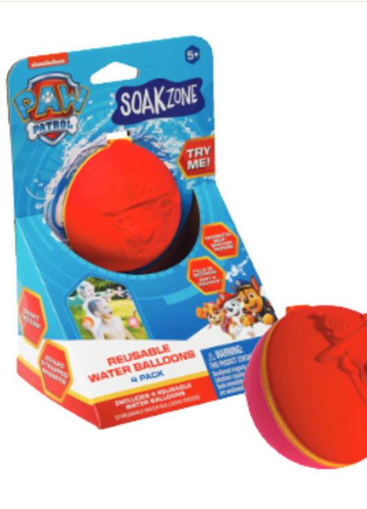 Paw Patrol Soak Zone™ Reusable Water Balloons 4 pk
