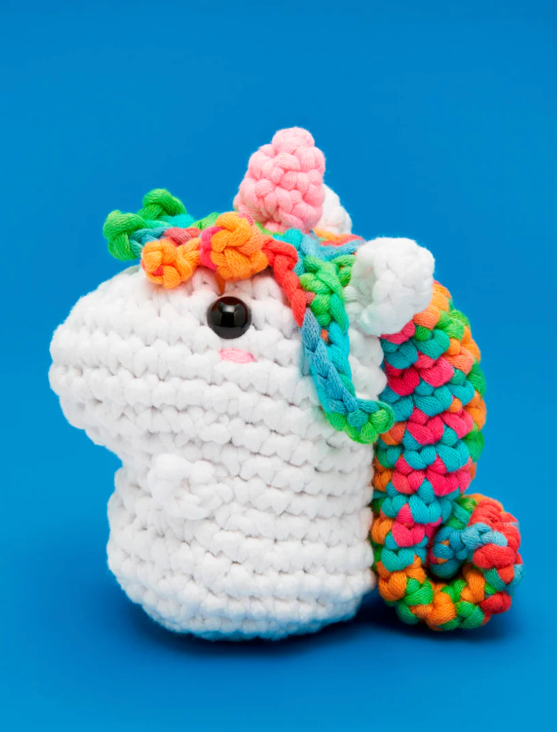 Woobles - Billy The Unicorn Rainbow Crochet Kit