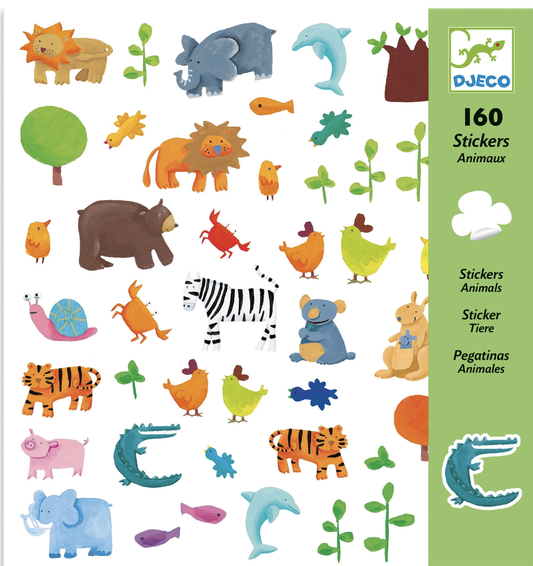 Djeco Animals Sticker Sheets