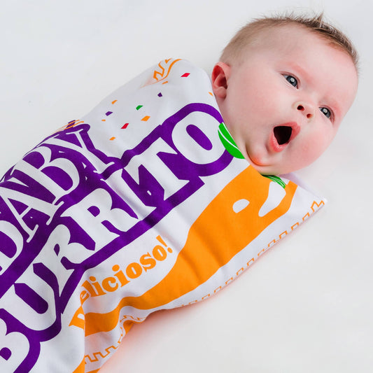 Fast Food Baby Burrito Swaddling Blanket