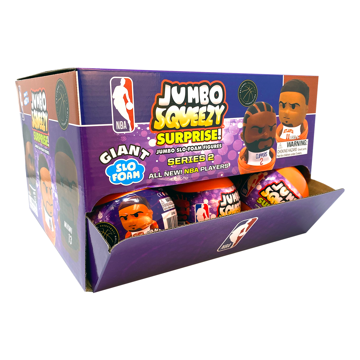 NBA Jumbo Squeezy Surprise! Giant Capsule Series 2