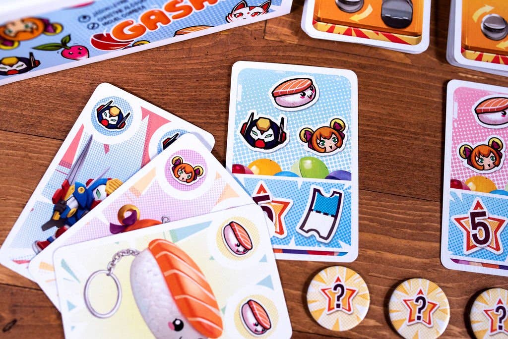 Gasha Card Game for 2-6 Players, Ages 7+