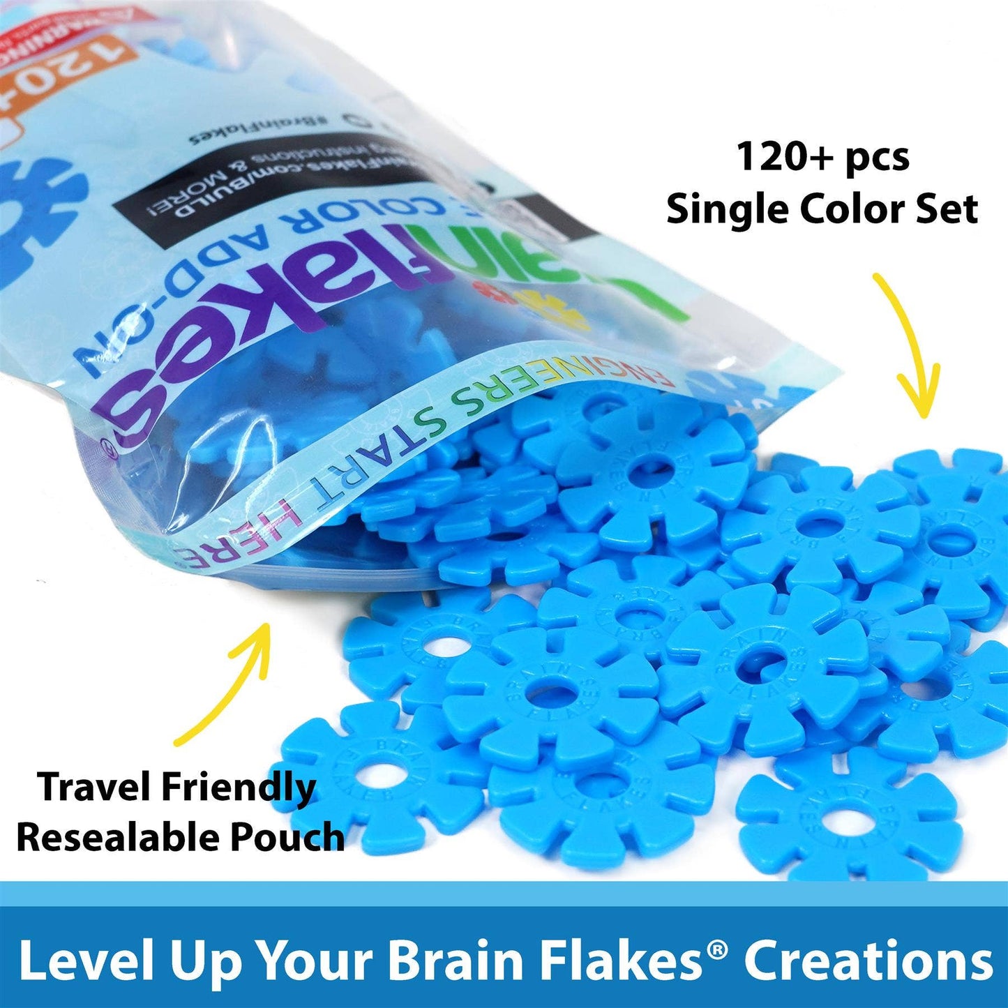 Single Color Add-on - 120 Pieces - Resealable Pouch - Black