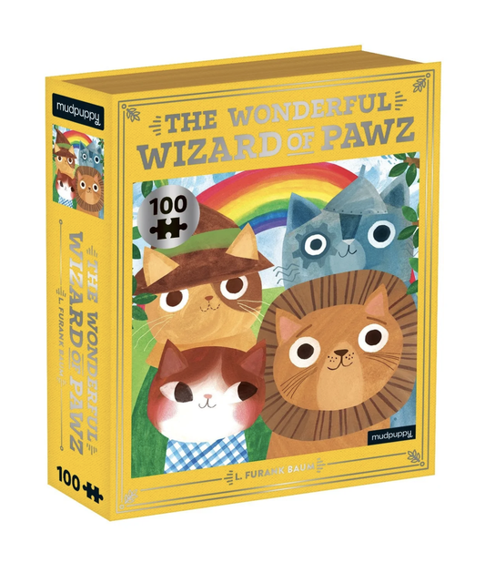 The Wonderful Wizard of Pawz Bookish Cats 100 Piece Puzzle