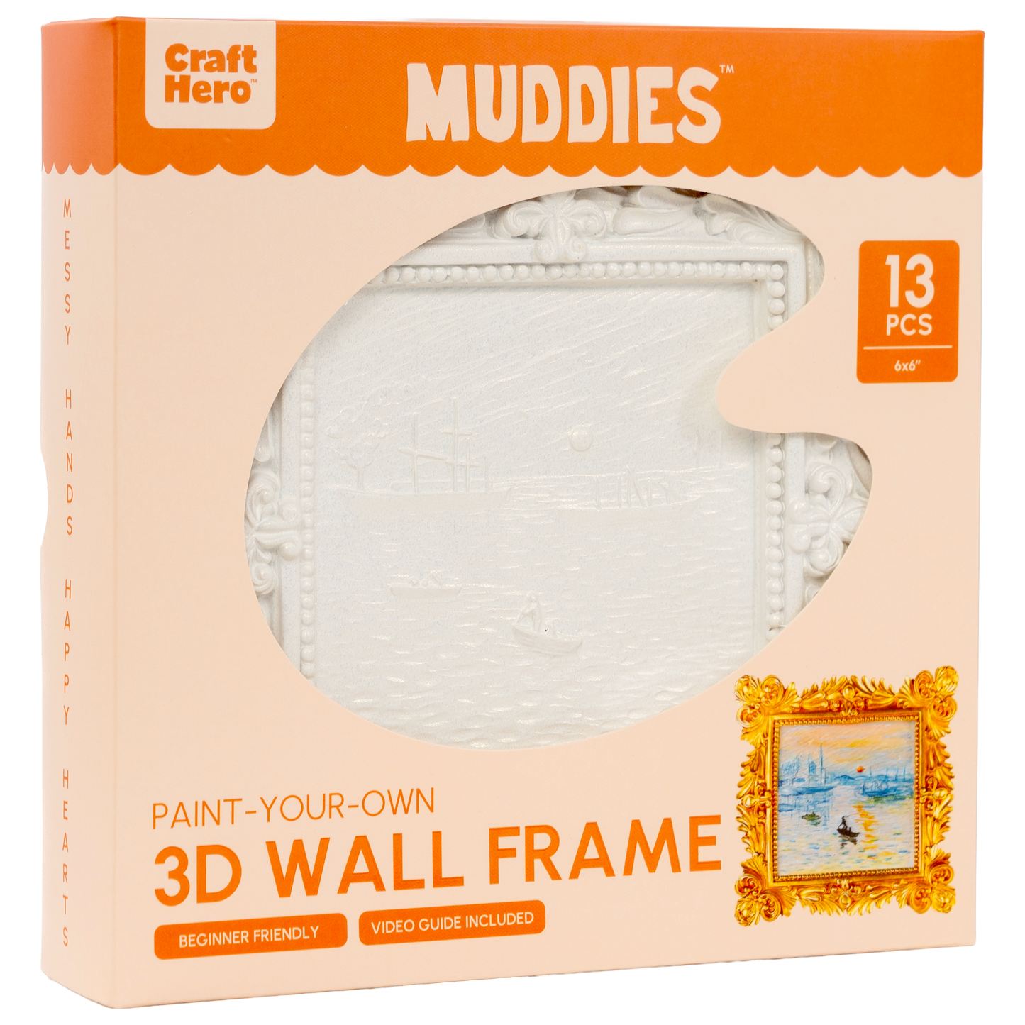 Muddies™ 3D Wall Frame Painting Kit — Sunrise