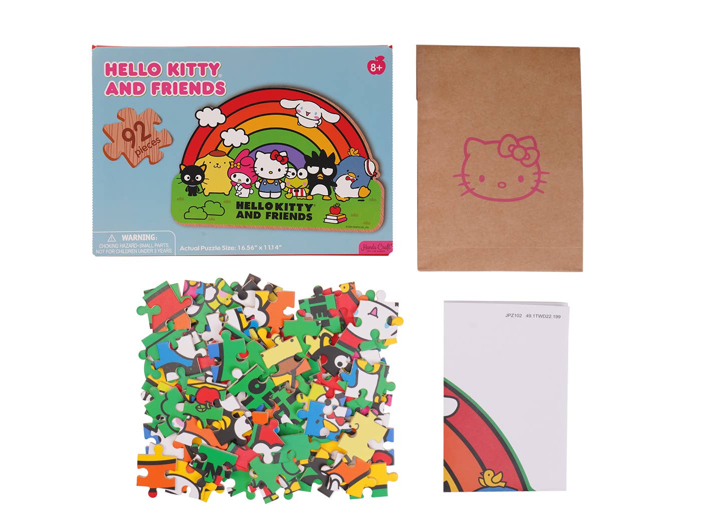 Hello Kitty Wooden Jigsaw Puzzle: Hello Kitty Rainbow