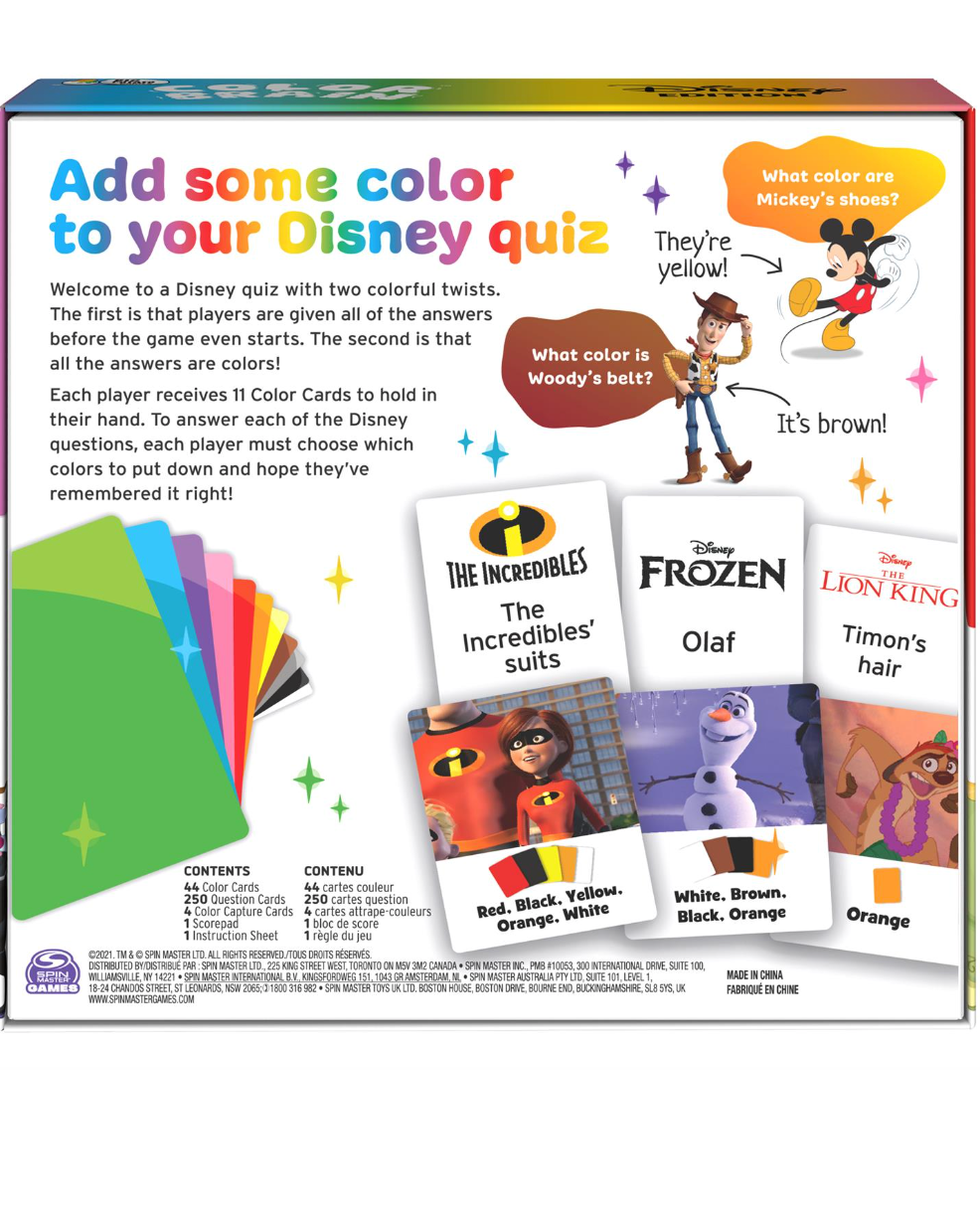 Disney Edition Colorbrain Game