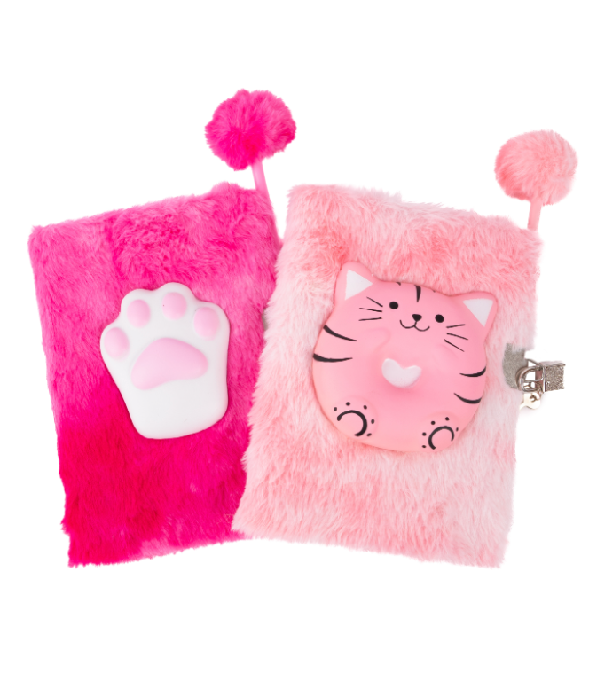 Furry Friends Squishy Journal, Cat Assorted