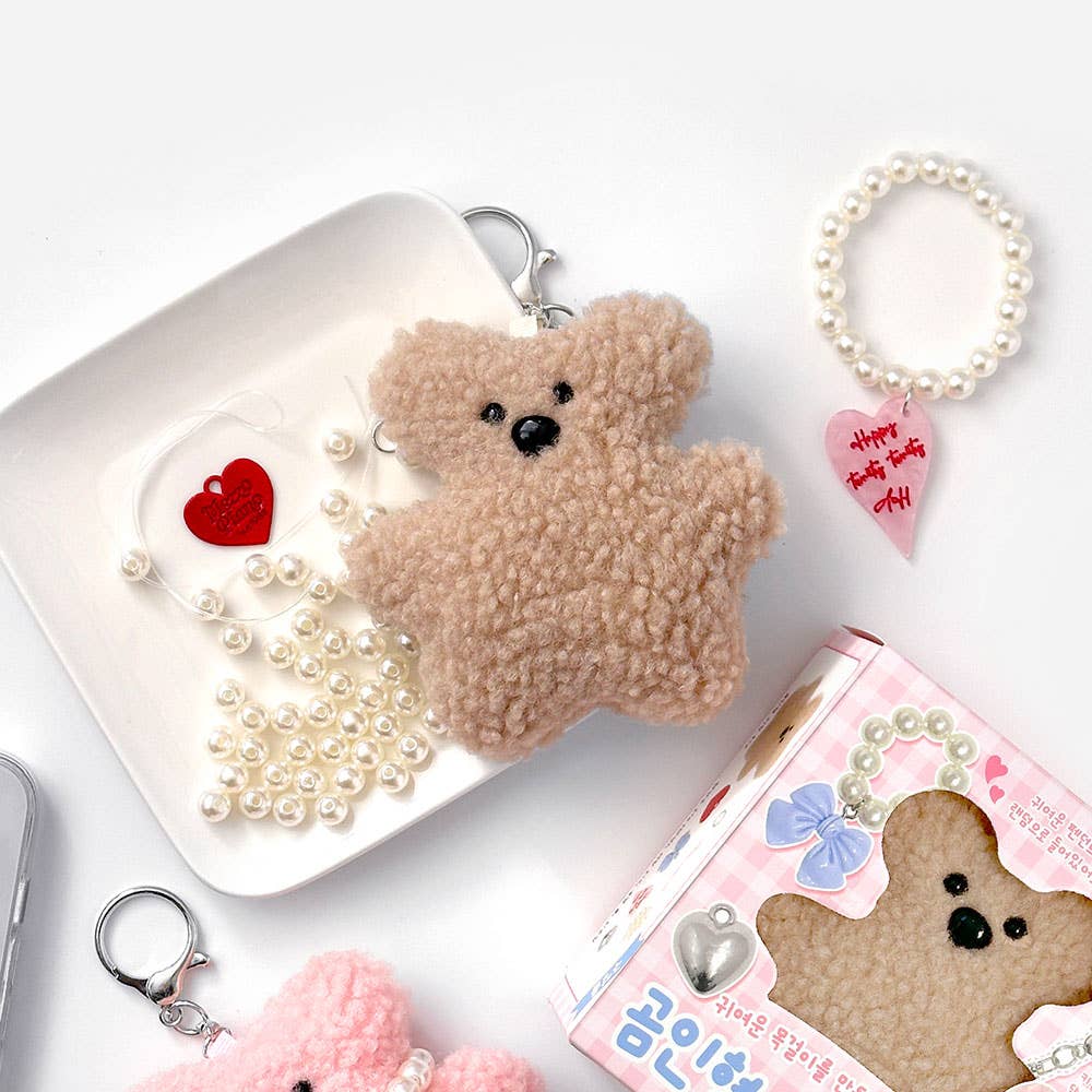 DIY Teddy Bear Keychain Decoration Kit