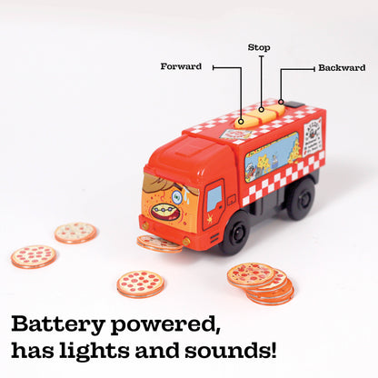 Zany Trains - Pete-Za Motorized Pizza Delivery Toy- Series 2