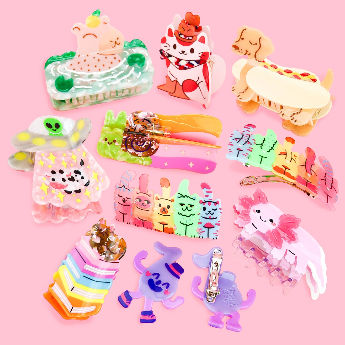 Capybara Hair Claw, Cute Hair Accessories, Shaped Hair Clips