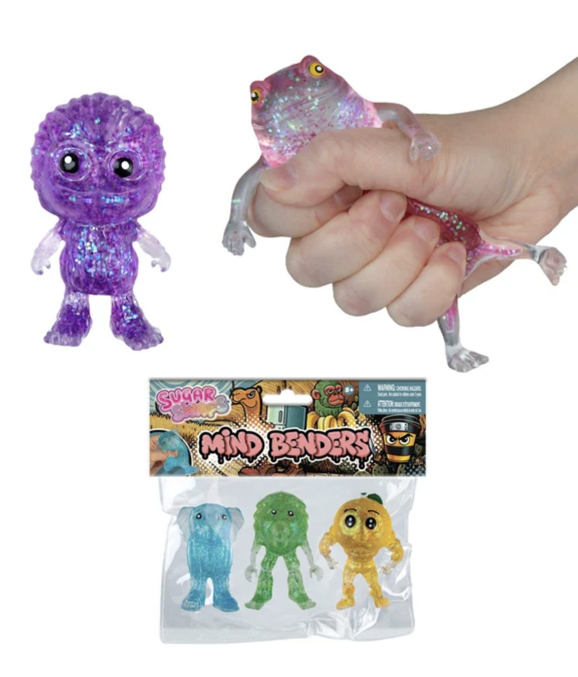 Sugar Swaps Mind Benders 3 Pc Squishy