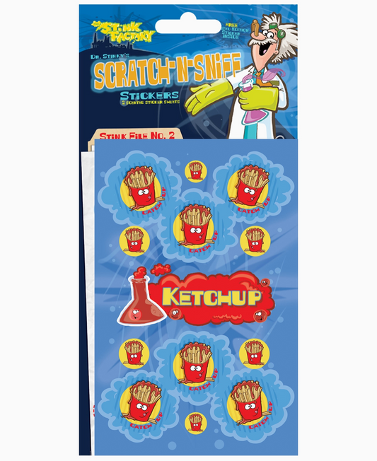 Ketchup Scratch-N Sniff Sticker Sheets
