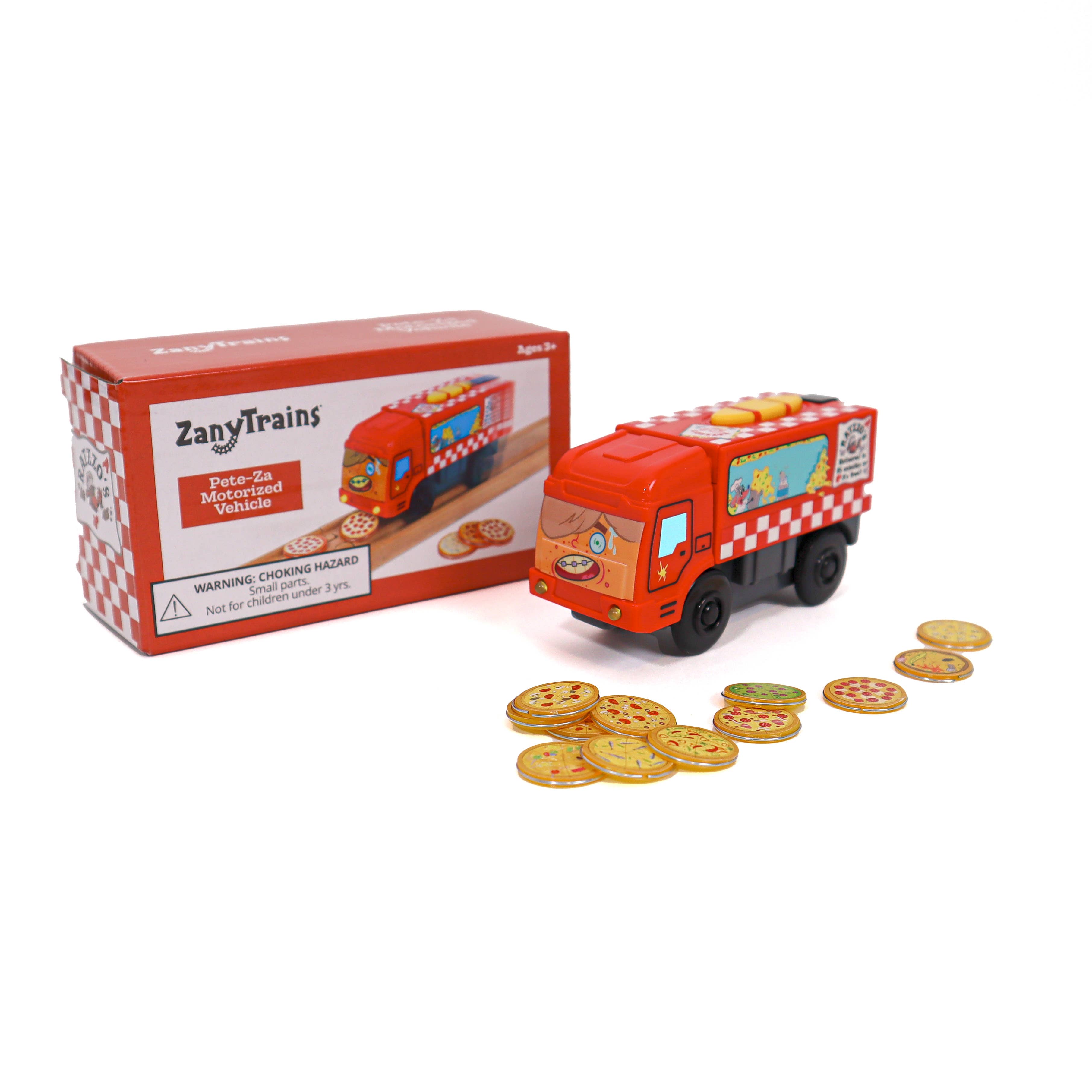 Zany Trains - Pete-Za Motorized Pizza Delivery Toy- Series 2