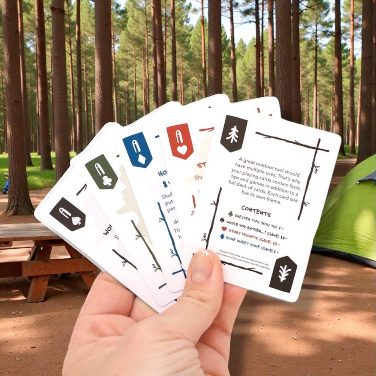 Kids Outdoor Card Game – Waterproof 4-in-1 Deck