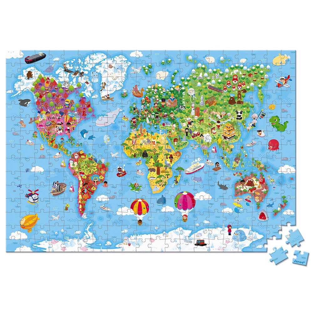 Puzzle - Giant World Map - 300 Pcs