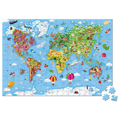 Puzzle - Giant World Map - 300 Pcs