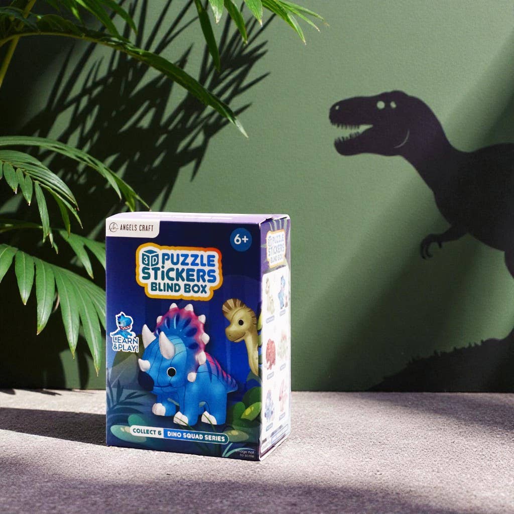3D Puzzle Stickers Blind Box – Dino Squad | Case Pack 6